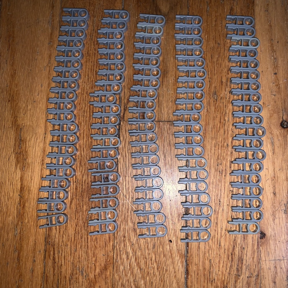 🖤5 for $20-99 Knex Gray Clip Connectors with Hole End Grey-Standard K'nex Parts